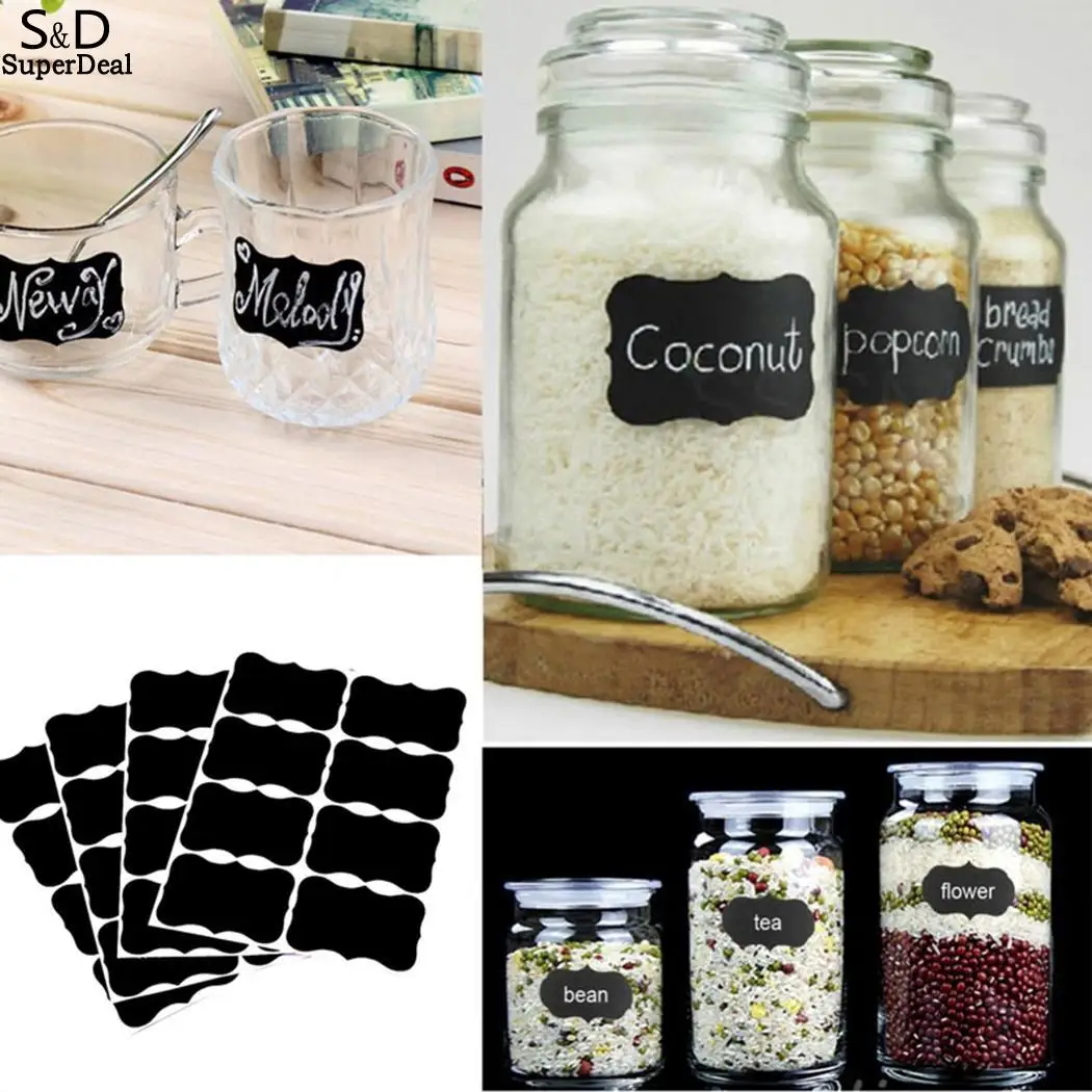 

Label Sticker Stationery Beautification decoration Label Removable Casual Chalkboard Sticker Blackboard