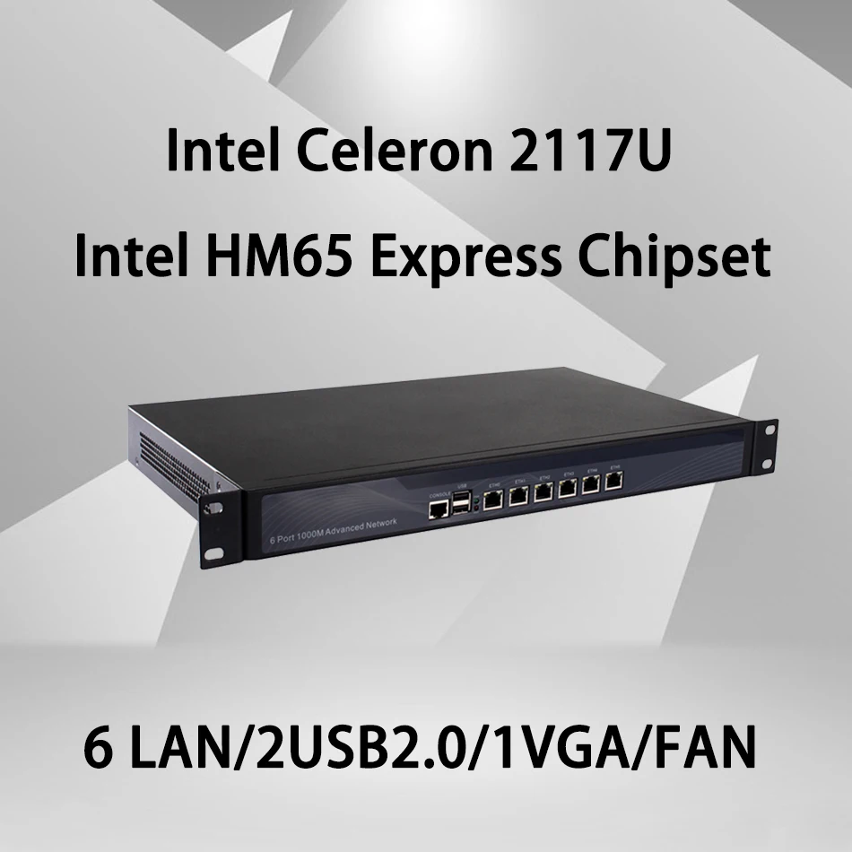 

Firewall Mikrotik Pfsense VPN Network Security Appliance Router PC Intel Pentium 2117U,[HUNSN RS06],(6LAN/2USB2.0/1COM/1VGA)