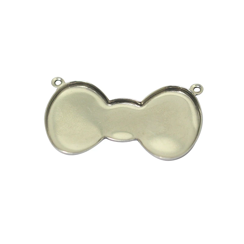 

Beadsnice Stainless Steel Cabochon Tray Pendant for Bracelet Making Star Heart Connector Tray Setting 38707