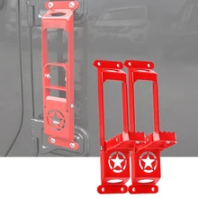 Red Car Door Hinge Side Foot Pedal Step 2pcs For Jeep Wrangler JL 2018-2019 Red Car Door Hinge Side Foot Pedal Step 2pcs For Jeep Wrangler JL 2018-2019