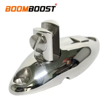 

With Rubber Silver For Boat Ship Marine Yacht RV Bimini Top Swivel 360 Degree Mount Grade 316 Stainless Steel Deck Hinge