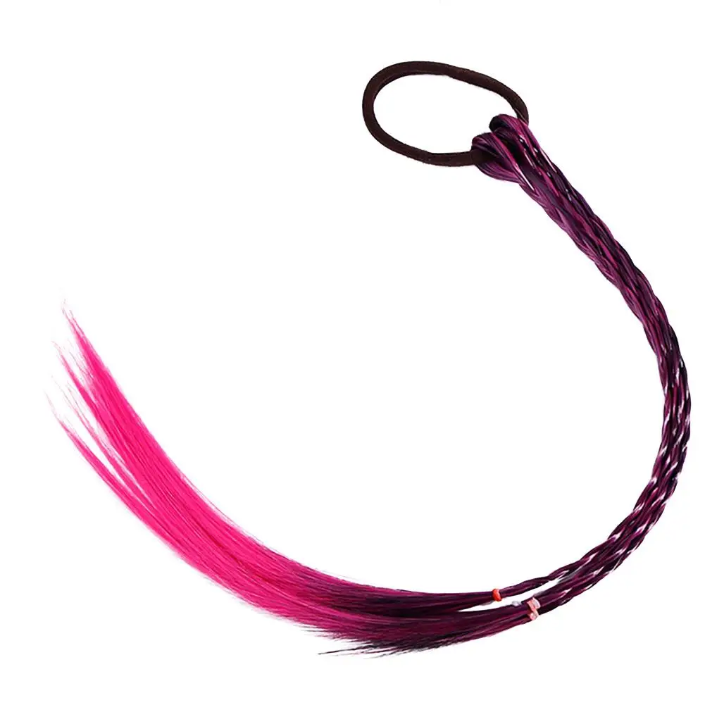 1piece Girls Elastic Wigs Braid Hair Accessories Horsetail Colorful Gradient Braid Beauty Hair Bands Headwear Hair Ring 1piece Girls Elastic Wigs Braid Hair Accessories Horsetail Colorful Gradient Braid Beauty Hair Bands Headwear Hair Ring