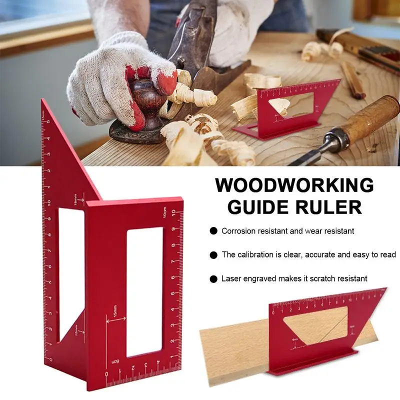 

Guide Ruler Scriber Circular Saw Guide Electric Cutting Machine Triangle Governor Protractor Tool Woodworking Locator Tools