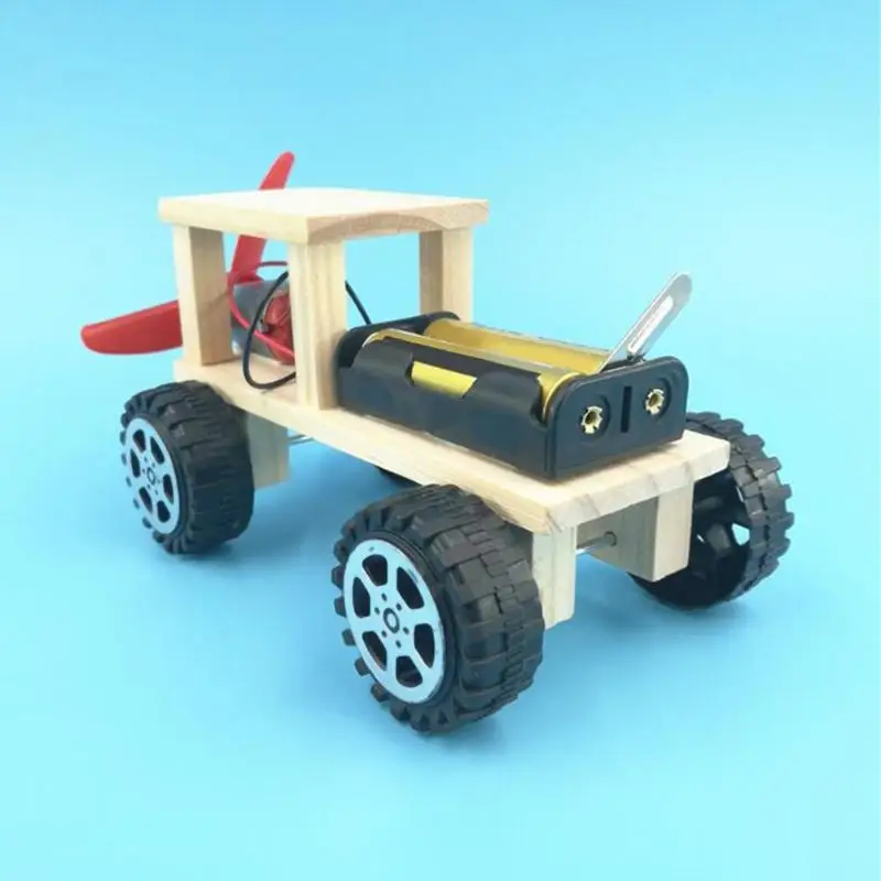 Мини-модель, игрушка для раннего обучения, для детей, сделай сам, Электрический ветряной автомобиль, собранные пазлы, научный эксперимент, развивающие