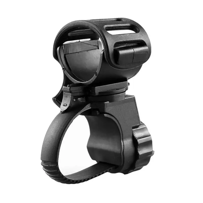 Top Bicycle Lamp Holder Flashlight Bracket Adjustable 360 Degree Rotating Black Outdoor Riding Cycling Accessories 0 Top Bicycle Lamp Holder Flashlight Bracket Adjustable 360 Degree Rotating Black Outdoor Riding Cycling Accessories 0