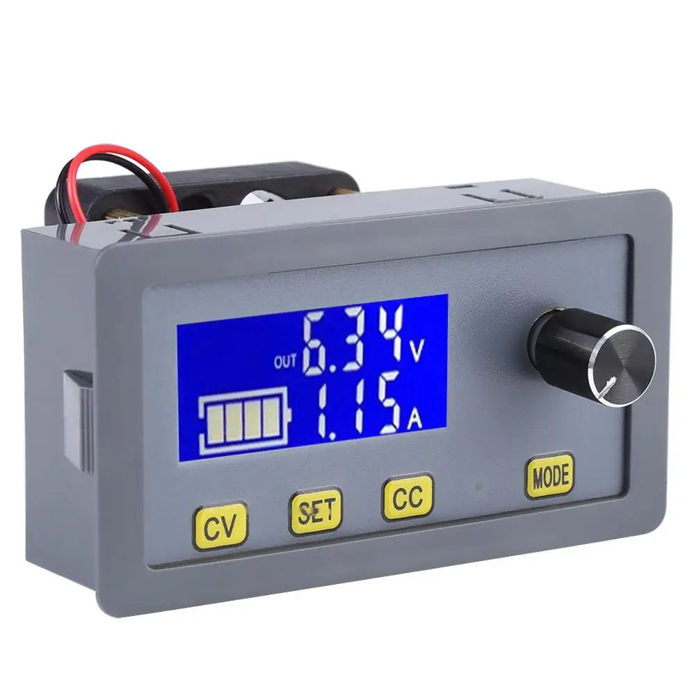 

Adjustable Step-Down Module 5A LCD Digital Fan Step-Down Power Supply Module 160W 6V-32V to 0-32V