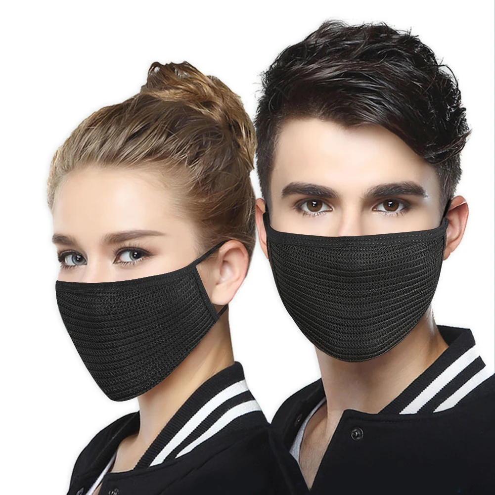 Оптовая продажа черный хлопок Анти-пыль Facemask Велоспорт носить дымовые лицевая маска унисекс рот муфельные респиратор Зимняя Маска для лица