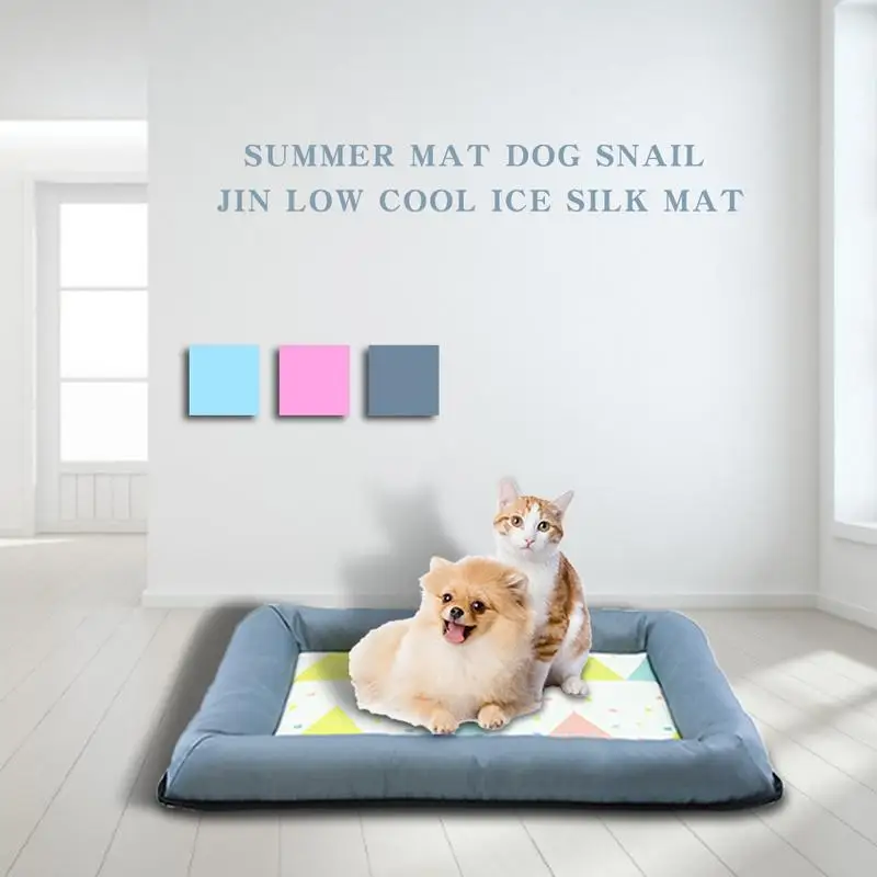 

Dog Bed Dog Summer House Pet Cooling Mat Summer Mat Kennel Oxford Cool Viscose Mat Nest Pet Cooling Sleeping Cushion New 2019