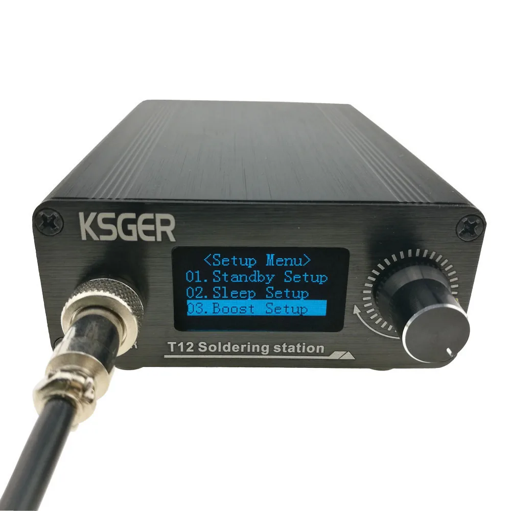 KSGER V2.01 T12 контроллер температуры паяльная станция сварочный инструмент Электрические паяльники ручка из 9501 сплава K B2 BC2 D24