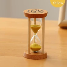 Часовое стекло песочный таймер 3 минуты Песочные часы круглые часы стеклянный деревянный таймер украшение дома аксессуары часовое стекло