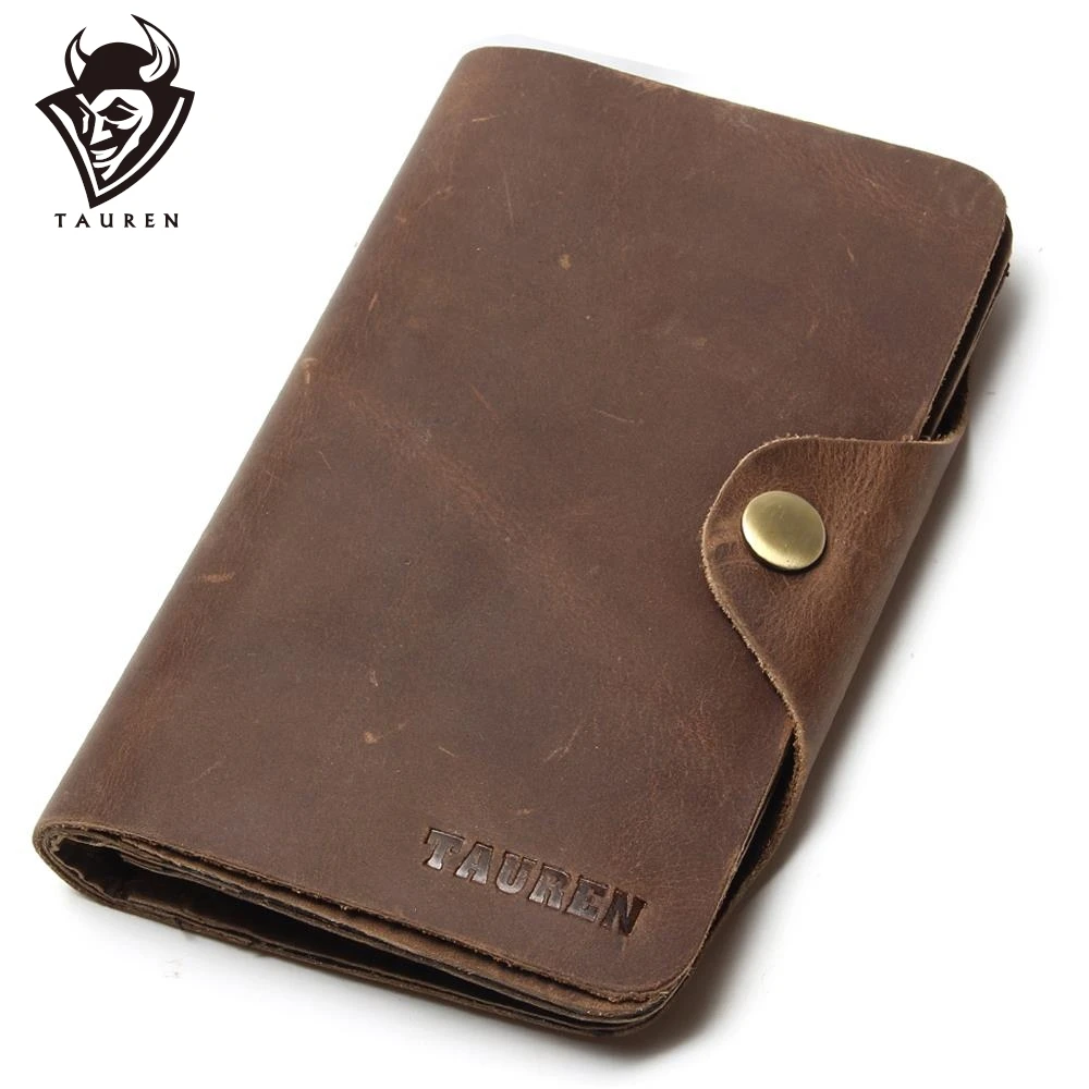 

Long Travel Wallet For Men Real Crazy Horse Leather Purse Card Holder Hot Selling Free Ship Men's Vintage Wallets
