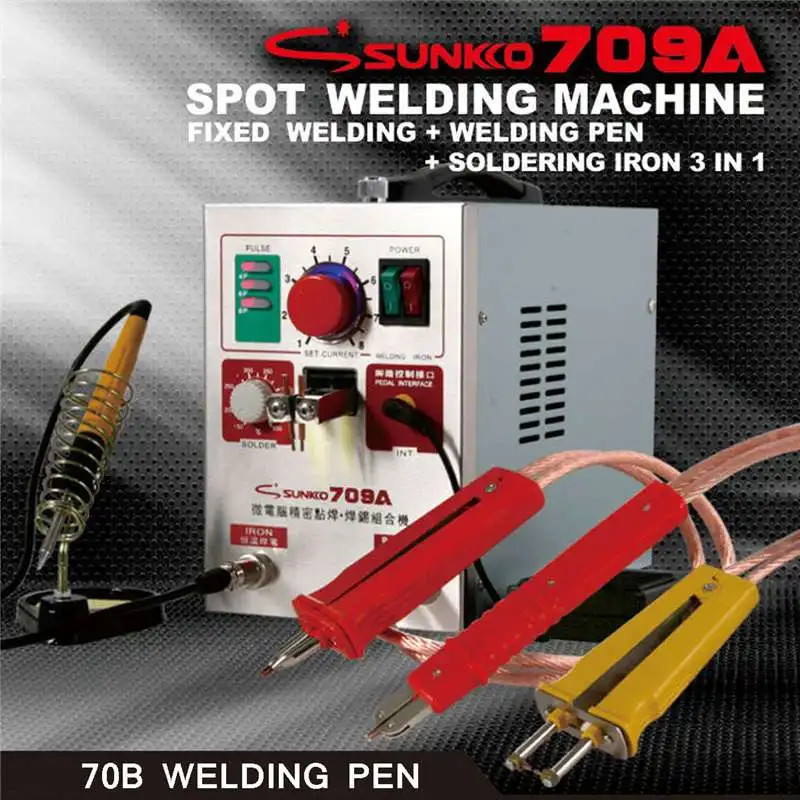 

Eu Plug 220V 50Hz 709A 1.9KW Spot Welders 2/4/6/8 Spot Welding Machine For 18650 Battery Pack Circuit Board Solder