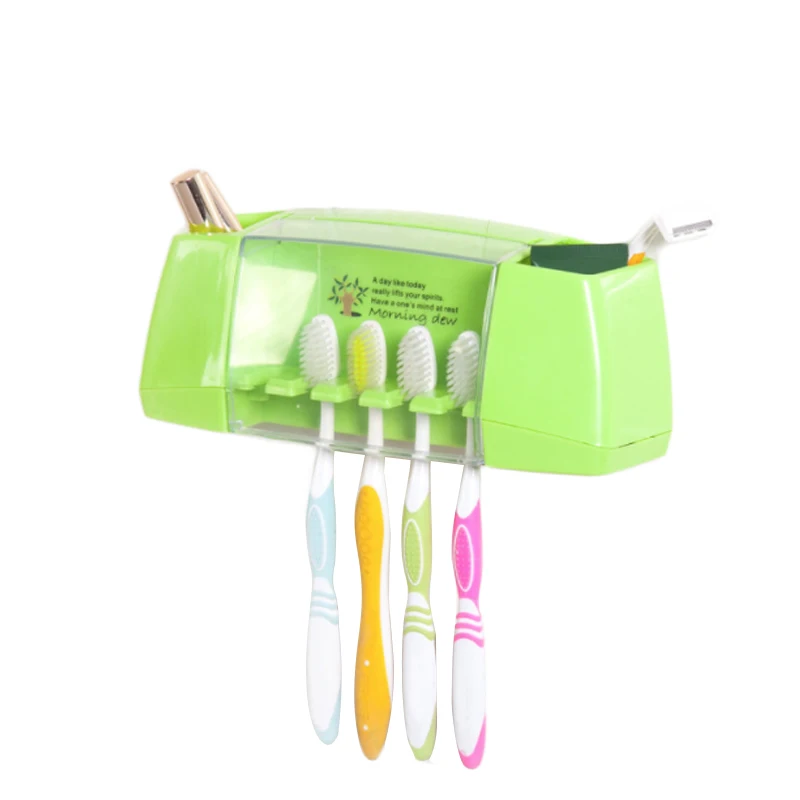 

Multifunctional Tooth Brush Holder Bathroom Accessories Set 4 Colors Holder Toothbrush Wall Mount Rack Bathroom Tools Set