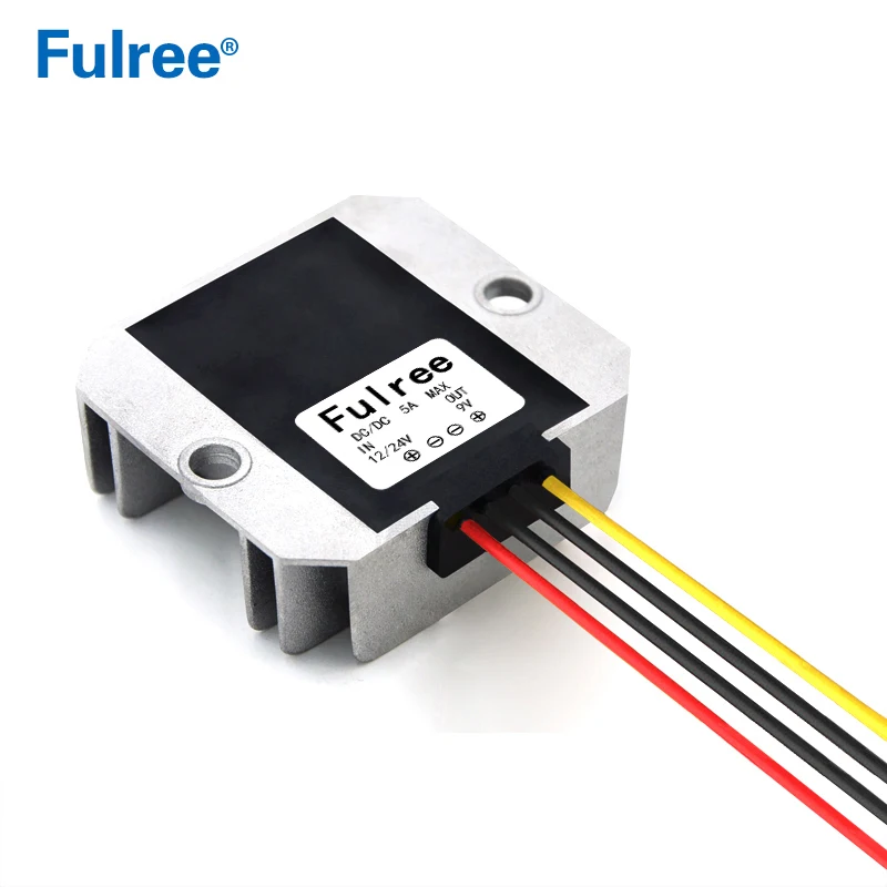 

Car led display power supply 12V24V to 9V 5A step down buck module DC-DC car power converter
