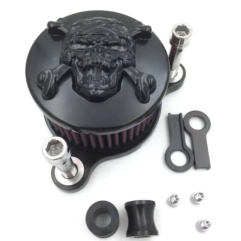 

For 2004-2014 12 13 Harley Davidson Sportstar XL 883 AND 1200 Air Cleaner filter Kit K&N Motorcycle Accessories Chrome / Black