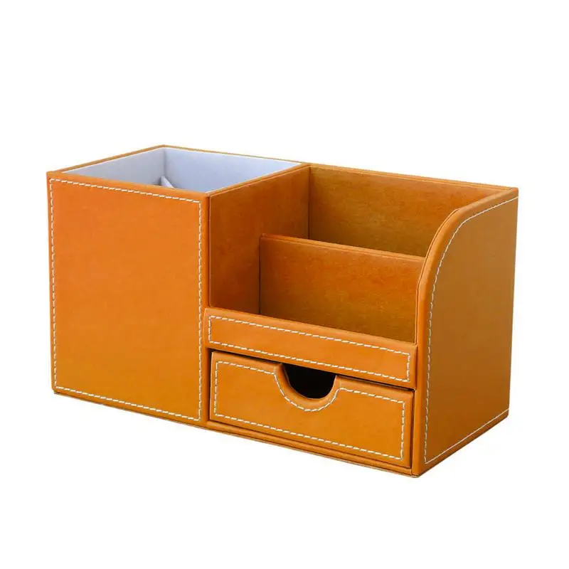 مكتب صندوق تخزين الأدوات المكتبية مع درج بو الجلود التجميل تلقي حالة متعددة الوظائف متعددة تخزين اللون أداة مكتب صندوق تخزين الأدوات المكتبية مع درج بو الجلود التجميل تلقي حالة متعددة الوظائف متعددة تخزين اللون أداة