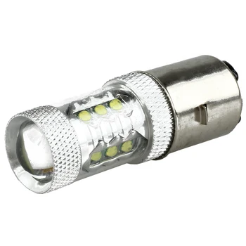 

JFBL Hot 80W BA20D H6 White 16 LED Motorcycle MotorBike/Moped/ATV Headlight Bulb