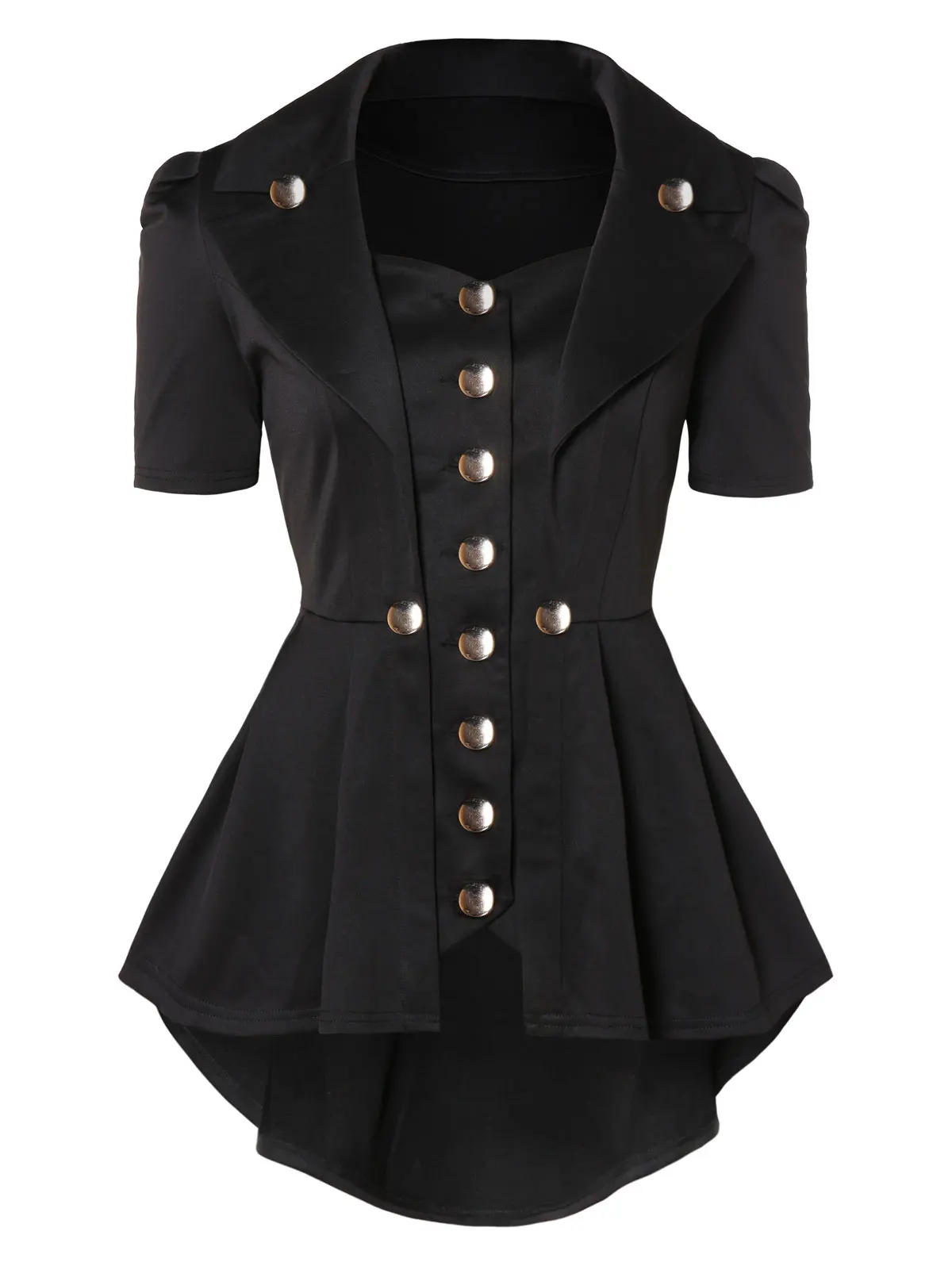 

Wipalo Summer Women Short Sleeve Solid Tops Plus Size Button Detail A Line Top Fashion V Neck Female Clothings Women Big Size