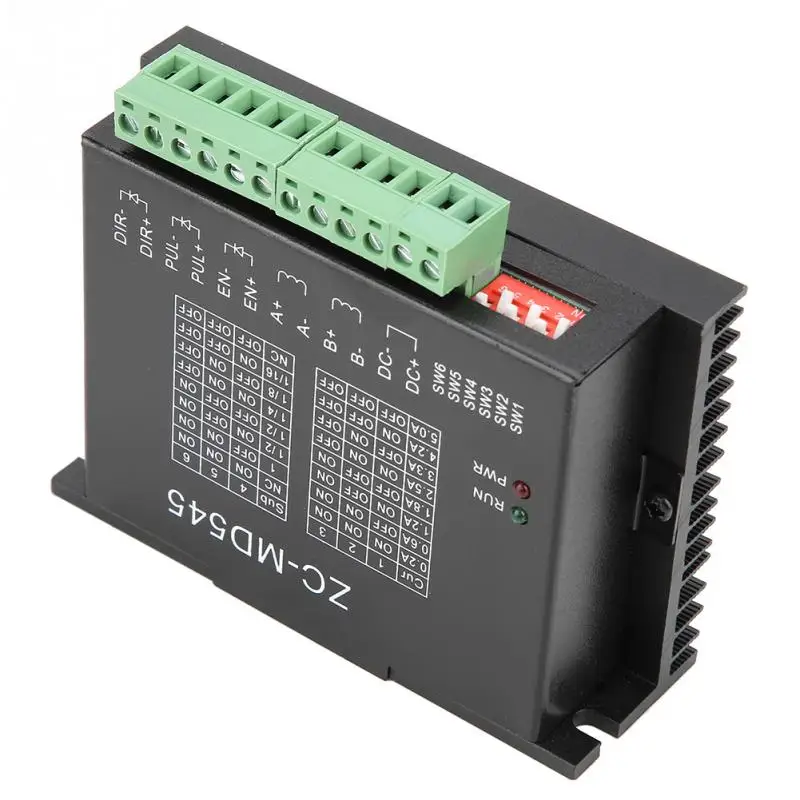 Motor Driver ZC-MD545 Stepper/Stepping Motor Driver Controller low noise 5A 12-48V/DC for CNC Router Motor Driver ZC-MD545 Stepper/Stepping Motor Driver Controller low noise 5A 12-48V/DC for CNC Router