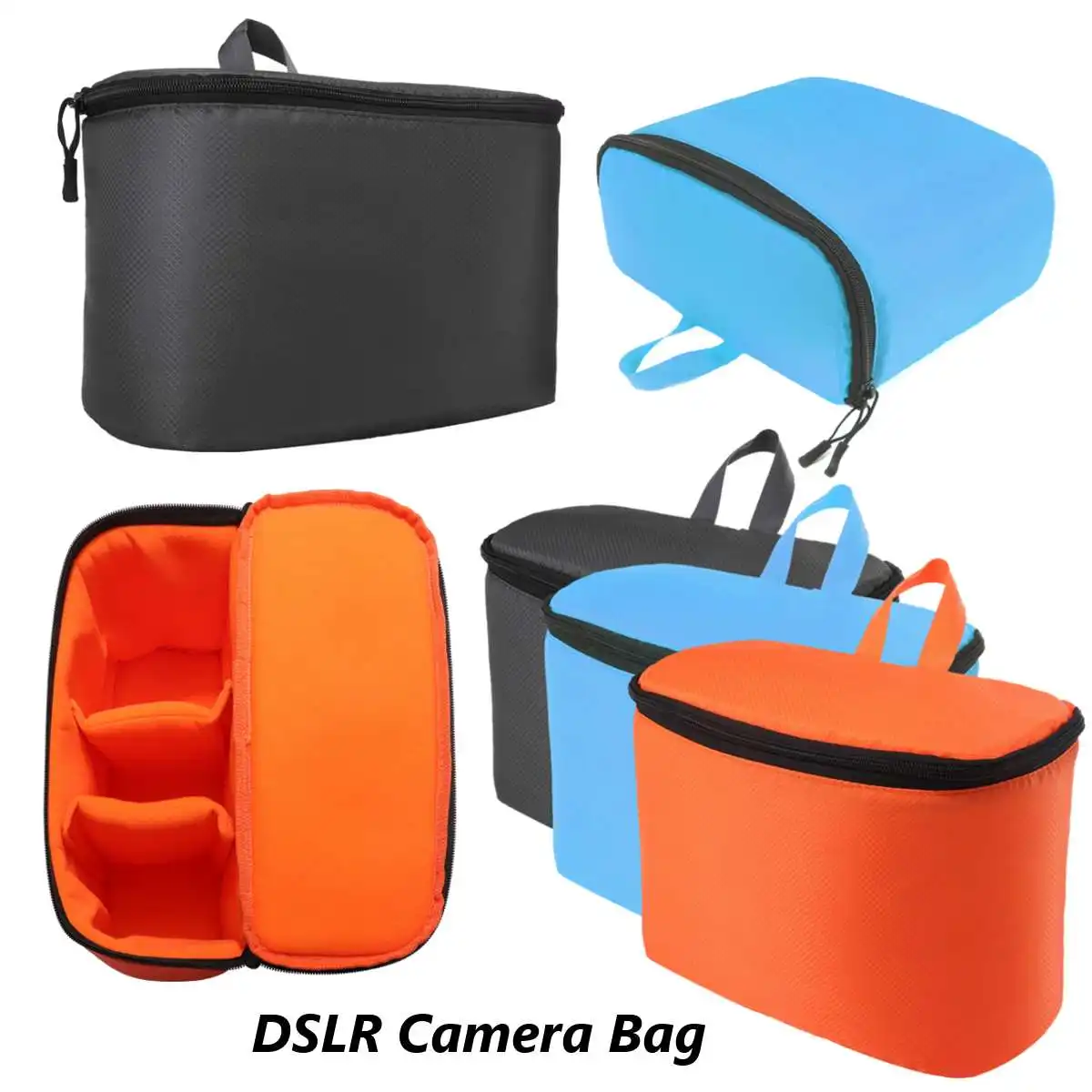 Mirrorless Camera Bag #2 Foldable Waterproof Insert Padded Mirrorless Camera Bag Inner Divider Partition Folding Protective Pouch for Mirrorless Camera