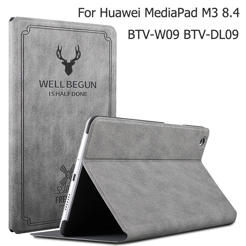 Новый магнитный матовый кожаный смарт чехол для Huawei MediaPad M3 8 4 BTV W09 Автоматический