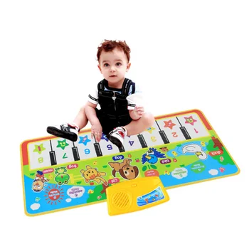 

Children'S Music Carpet Toys Animal Piano Music Blanket Press Play Music Toys Educational Multicolor Piano Music Sound Blanket