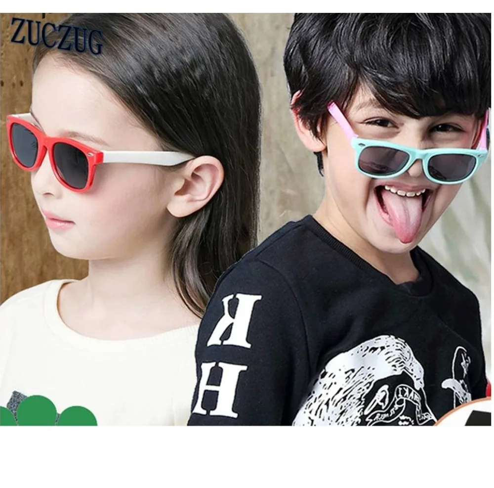 Солнцезащитные очки для мальчиков и девочек, детские солнцезащитные очки, детские очки, поляризованные линзы для девочек и мальчиков, Tr90, силиконовые зеркальные детские очки