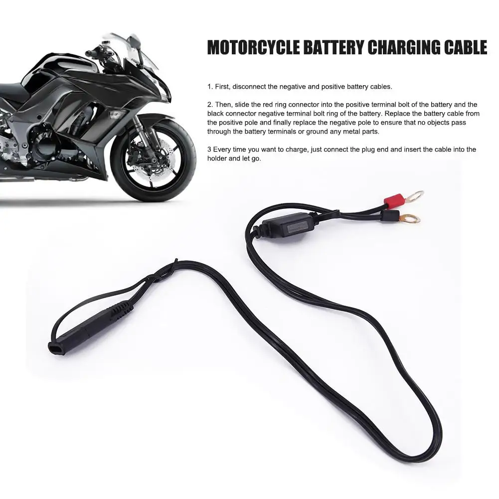 12V Мотоциклетные батареи зарядный кабель мотоцикл Зарядное устройство