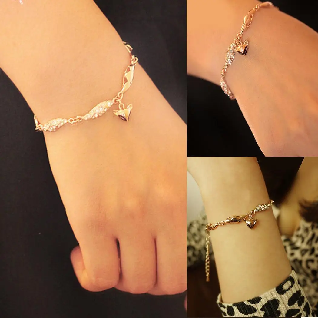 

Gold etc Women Jewelry Hollow Fox Little Rhinestone Casual Charm Rose Fashion Alloy Out Wedding Party Animal Bracelets