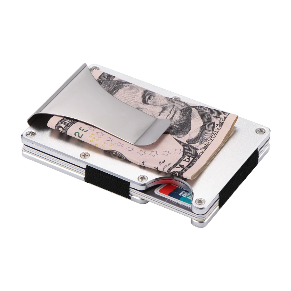 

Money Clip Wallet Men Clip Metal Wallets Men Slim Clutch Men Mini Convenient Wallet Steel Clip