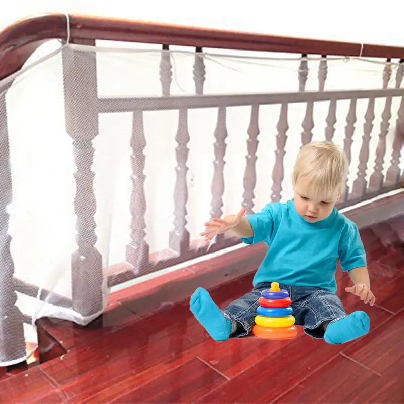 Защита от детей забор открытый балкон лестница палуба Перила безопасности сетка для лестничных ограждений Безопасность детей ПЭТ безопасные игрушечные лестницы безопасности