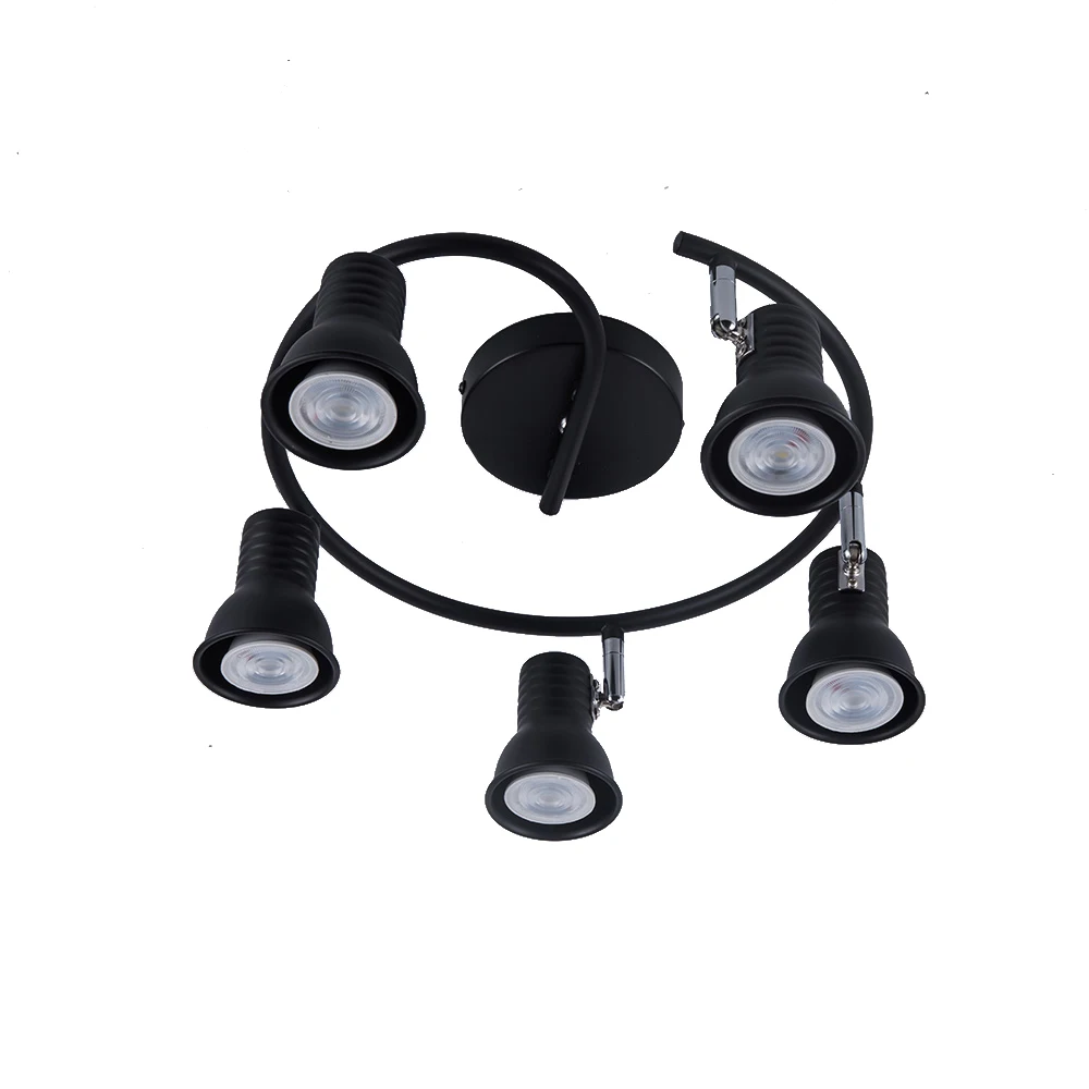 

Wrought Iron Ceiling Lights for Living Room 5 Heads Vintage Industrial Loft Nordic Ceiling Lamps for Home Lighting Fixtures