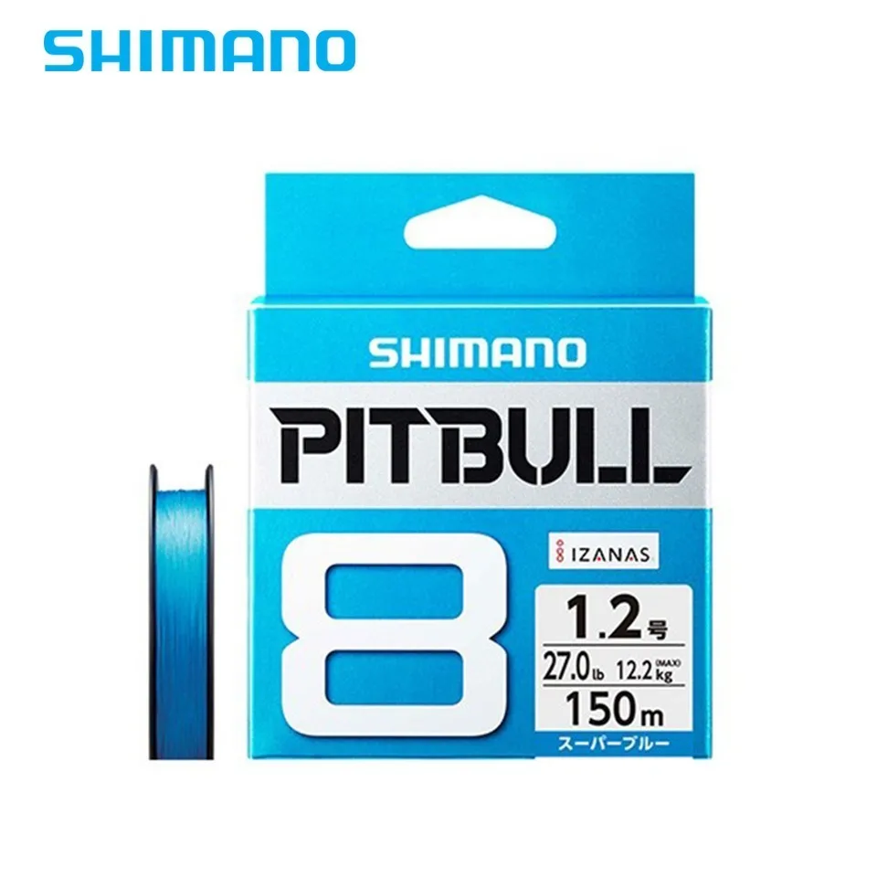 Оригинальная плетеная леска SHIMANO PITBULL X4 X8 X12 PE 0 6 #0 8 #1 2 5 #2 #150 м зеленый синий Сделано
