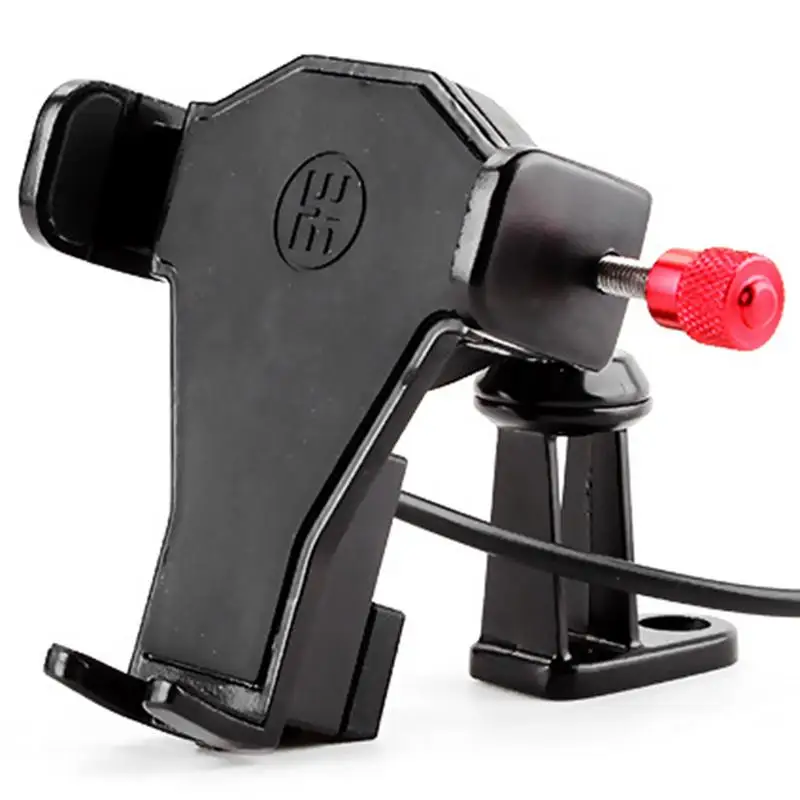 

Car Phone Holder 360 Degree Rotation Rainproof Motorcycle USB Navigation Frame Buckle Type Quick Charging Induction Stand
