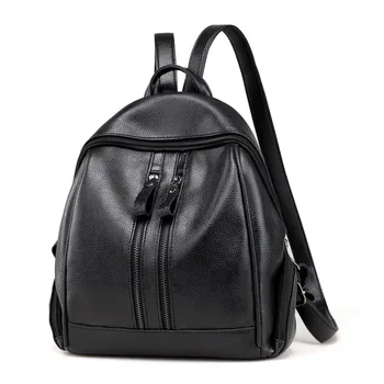 

Popular Fashion Women Backpack High Quality PU Leather Backpacks for Teenage Girls Female School Shoulder Bag Bagpack mochila