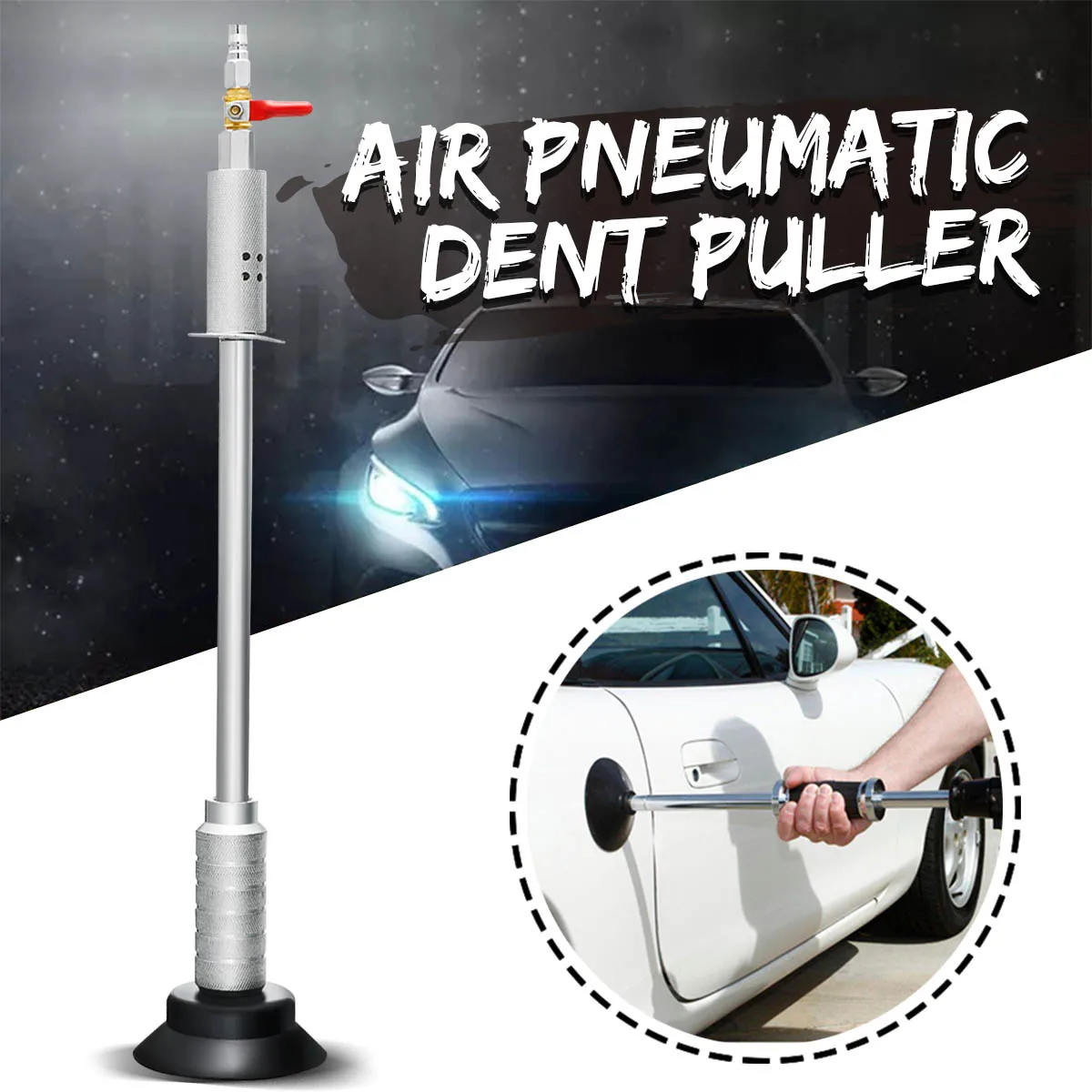

1Pcs Doersupp Air Pneumatic Dent Puller Car Auto Body Repair Suction Cup Slide Hammer Tool Kit Car Recover Slide Hammer Tools