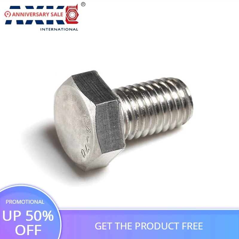 

5/8-11 5/8-11*2 5/8-11*2-1/4 2" 2-1/4" Inch Length 304 Stainless Steel SS US UNC Coarse Thread Screw External Hex Hexagon Bolt
