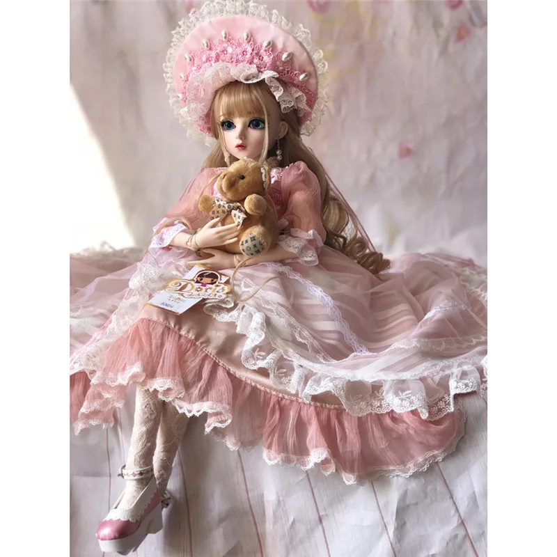 Кукла BJD для девочек 60 см макияж шарнирная игрушка с полным нарядом SD детей сделай