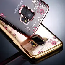 Цветок чехол для samsung Galaxy Note 8 9 S10Plus S10E A6 A8+ плюс J4 J6 J8 J3 J4 J6 prime Plus S7 S6 покрытие края TPU Защитный чехол