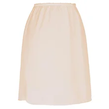 Женская противостатическая шелковистая Нижняя юбка средней длины, сексуальное нижнее белье Vestidos, летняя Однотонная юбка