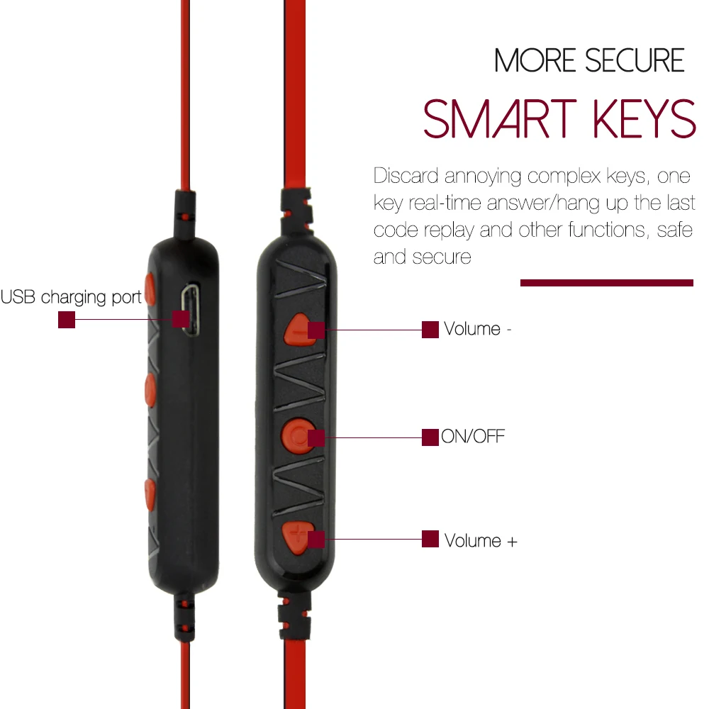 CHYI Neckband Bluetooth Earphone Sport Wireless Headphone Bluetooth Headset Handsfree Earbuds with Mic for huawei Xiaomi Samsung
