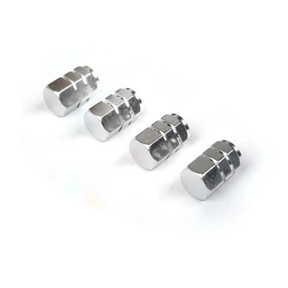 

Aluminum Wheel Tire Tyre Stem Air Dust Caps Car Accessories Parts 4X