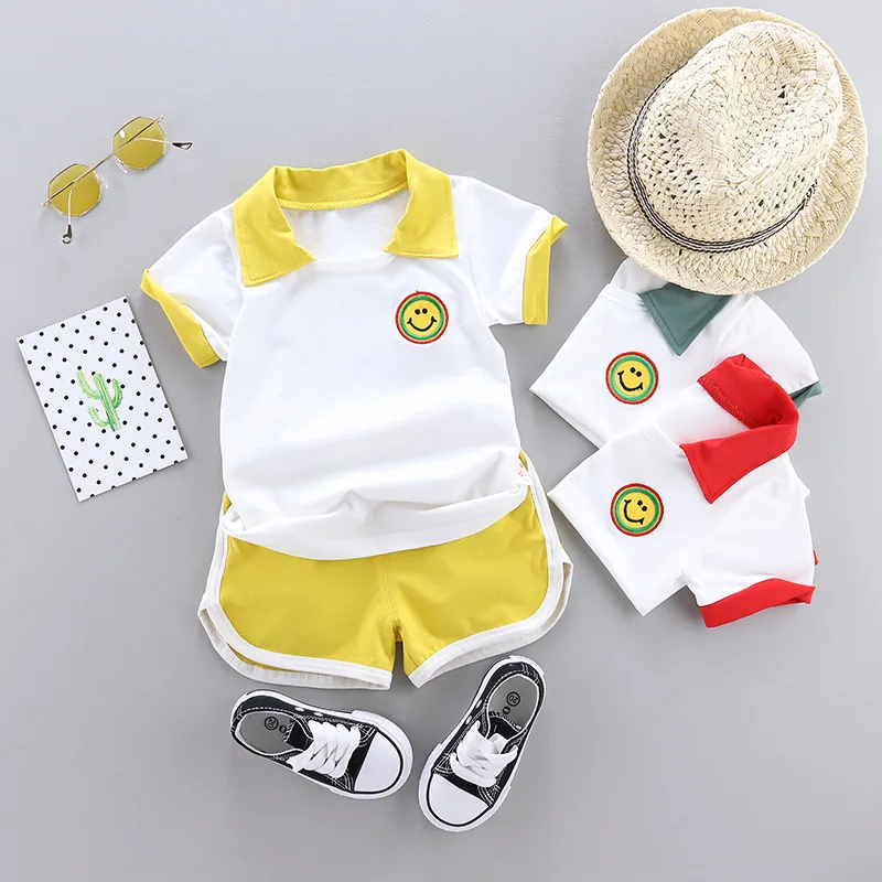 

Summer Baby Boy Girl Clothes Fashion Kids T Shirt Shorts 2pcs/sets Infant Cotton Garment Toddler Cartoon Costume Children Suits