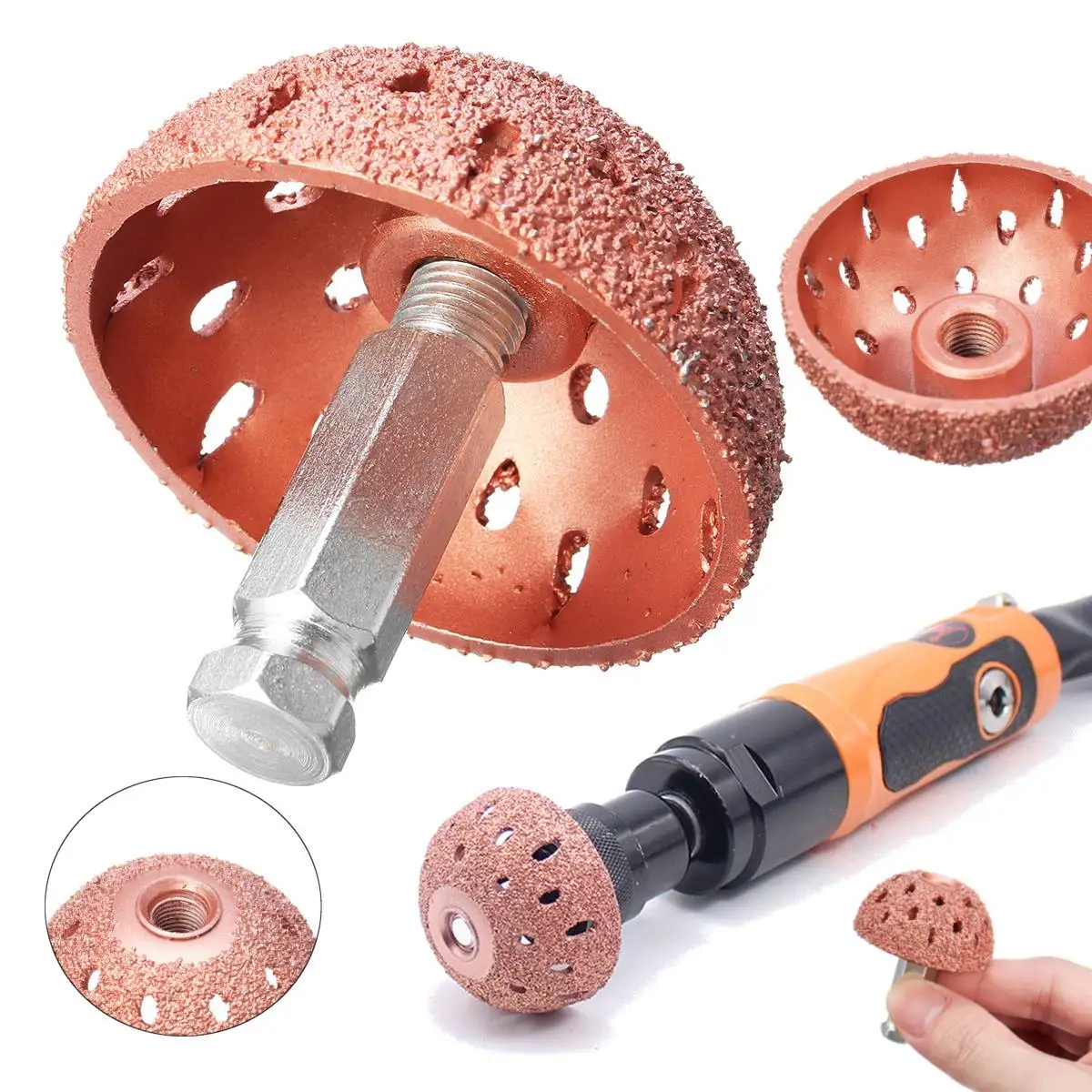 Buy 40 Grit 42/55mm Car Tire Repair Grinding Head