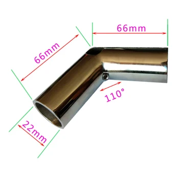 

Boat Hand Rail Fitting 110 Degree- 7/8 inch Elbow -316 Marine Stainless Steel