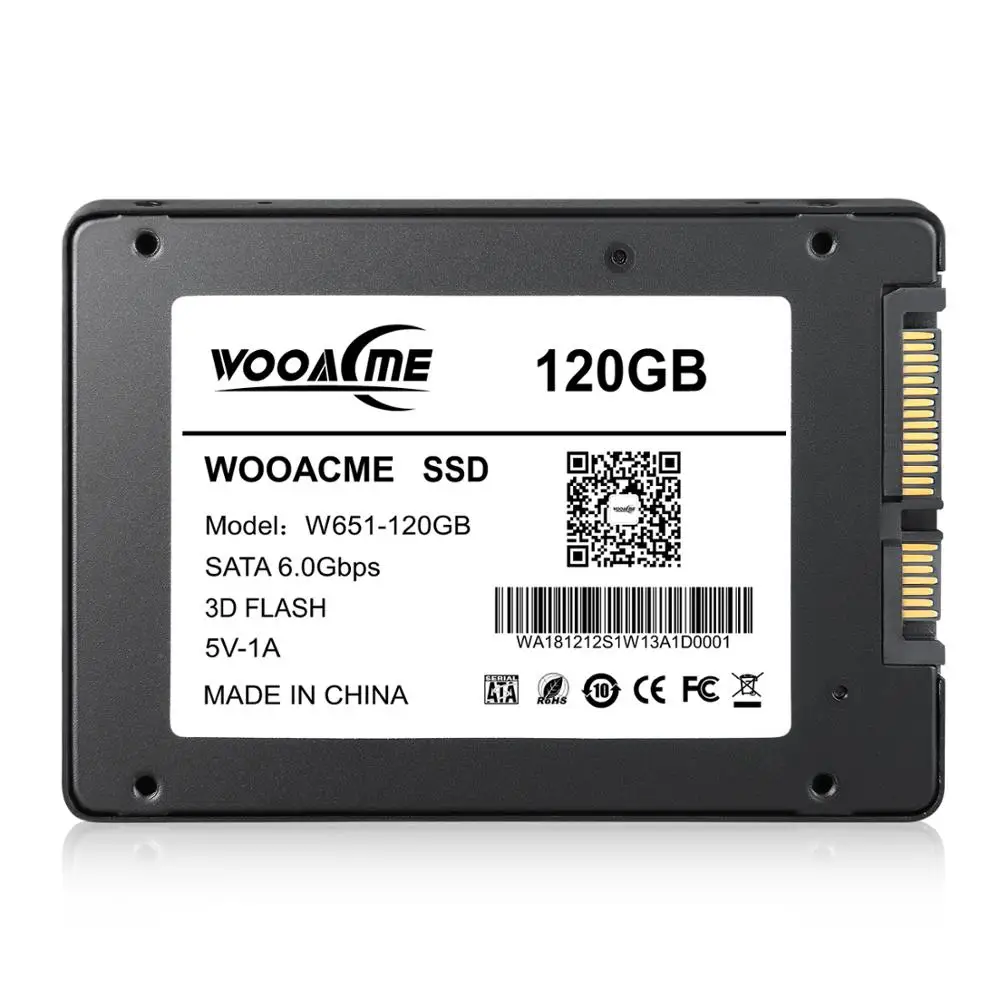 Wooacme W651 SSD 120 ГБ 2,5 дюймов жесткий диск SSD SATA III ноутбук Внутренний твердотельный накопитель