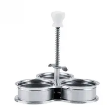 1 шт. из нержавеющей стали яичная плита три сетки прочные формы для варки яиц без скорлупы котел Пароварка для кухонного гаджета