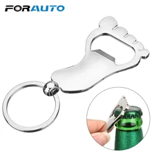 FORAUTO автомобильные брелки открывалки для пива подвеска Бутылка открывалка для ног Барные инструменты кухонные аксессуары гаджеты из цинкового сплава брелок