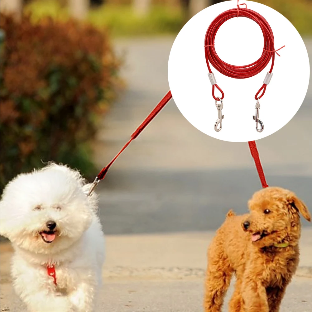 2 In 1 5m/10m Double end Pet Dog Leash Rope Adjustable Training Lead