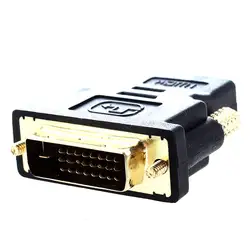 Переходник DVI на преобразование HDMI "HDMI: Female" "DVI 24 pin: male"